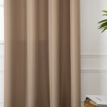 Beauty Home Κουρτίνα μεσαίας σκίασης με 8 μεταλλικούς κρίκους Effect Art 8443 140x270 Μπεζ - Image 4