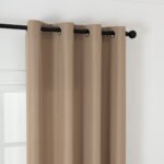 Beauty Home Κουρτίνα μεσαίας σκίασης με 8 μεταλλικούς κρίκους Effect Art 8443 140x270 Μπεζ - Image 6