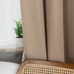 Beauty Home Κουρτίνα μεσαίας σκίασης με 8 μεταλλικούς κρίκους Effect Art 8443 140x270 Μπεζ - Image 7