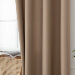 Beauty Home Κουρτίνα μεσαίας σκίασης με 8 μεταλλικούς κρίκους Effect Art 8443 140x270 Μπεζ - Image 9