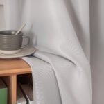 Beauty Home Κουρτίνα μεσαίας σκίασης με 8 μεταλλικούς κρίκους Effect Art 8443 140x270 Ασημί - Image 12