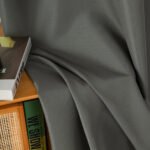 Beauty Home Κουρτίνα μεσαίας σκίασης με 8 μεταλλικούς κρίκους Effect Art 8443 140x270 Ανθρακί - Image 12