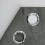 Beauty Home Κουρτίνα μεσαίας σκίασης με 8 μεταλλικούς κρίκους Effect Art 8443 140x270 Ανθρακί - Image 14