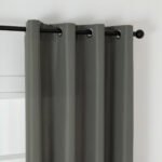 Beauty Home Κουρτίνα μεσαίας σκίασης με 8 μεταλλικούς κρίκους Effect Art 8443 140x270 Ανθρακί - Image 6