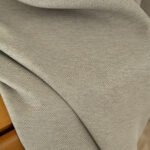 Beauty Home Κουρτίνα Blackout Jacquard σκίασης με 8 μεταλλικούς κρίκους Glare Art 8444 140x270 Άμμου - Image 11