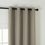 Beauty Home Κουρτίνα Blackout Jacquard σκίασης με 8 μεταλλικούς κρίκους Glare Art 8444 140x270 Άμμου - Image 5