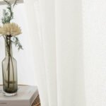 Beauty Home Κουρτίνα γάζα μονόχρωμη με 8 μεταλλικούς κρίκους Fit Art 8447 140x270 Εκρού - Image 11