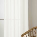 Beauty Home Κουρτίνα γάζα μονόχρωμη με 8 μεταλλικούς κρίκους Fit Art 8447 140x270 Εκρού - Image 4