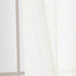 Beauty Home Κουρτίνα γάζα μονόχρωμη με 8 μεταλλικούς κρίκους Fit Art 8447 140x270 Εκρού - Image 8