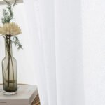 Beauty Home Κουρτίνα γάζα μονόχρωμη με 8 μεταλλικούς κρίκους Fit Art 8447 140x270 Λευκό - Image 11