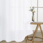 Beauty Home Κουρτίνα γάζα μονόχρωμη με 8 μεταλλικούς κρίκους Fit Art 8447 140x270 Λευκό - Image 12