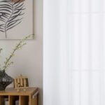 Beauty Home Κουρτίνα γάζα μονόχρωμη με 8 μεταλλικούς κρίκους Fit Art 8447 140x270 Λευκό - Image 3