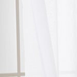 Beauty Home Κουρτίνα γάζα μονόχρωμη με 8 μεταλλικούς κρίκους Fit Art 8447 140x270 Λευκό - Image 8