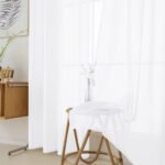 Beauty Home Κουρτίνα γάζα μονόχρωμη με 8 μεταλλικούς κρίκους Fit Art 8447 140x270 Λευκό - Image 9