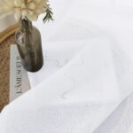 Beauty Home Κουρτίνα γάζα μονόχρωμη με 8 μεταλλικούς κρίκους Fit Art 8447 140x270 Λευκό - Image 10