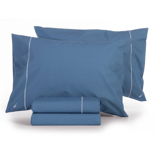 Σετ Σεντόνια Υπέρδιπλα 240×270 Nautica Nau Wave Solid Blue