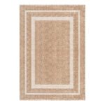 Beauty Home Πατάκι Tropic Art 9138 65x150 Μπεζ,Λευκό