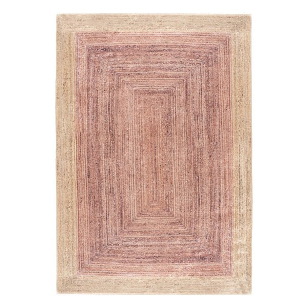 Beauty Home Χαλί Tropic Art 9139 133x190 Μπεζ,Ροζ