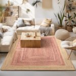 Beauty Home Πατάκι Tropic Art 9139 65x150 Μπεζ,Ροζ - Image 2