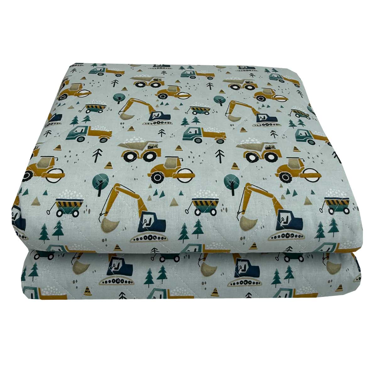 CONSTRUCTION-CARS-2 Παιδικό Κουβερλί Μονό 160x250 Constructions Astron Italy - Image 1