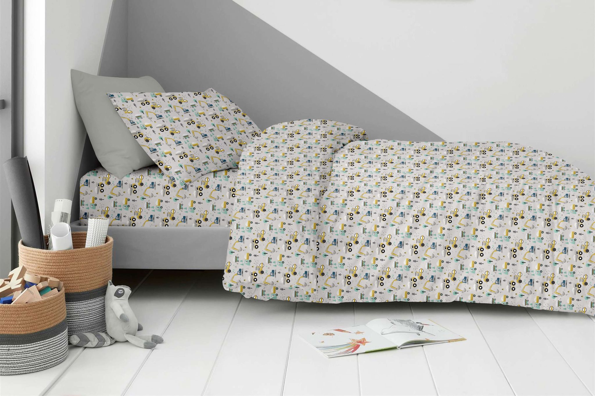 Constructions-Cars-scaled Παιδικά Σετ Σεντόνια Μονά 170x260 Constructions Astron Italy - Image 1