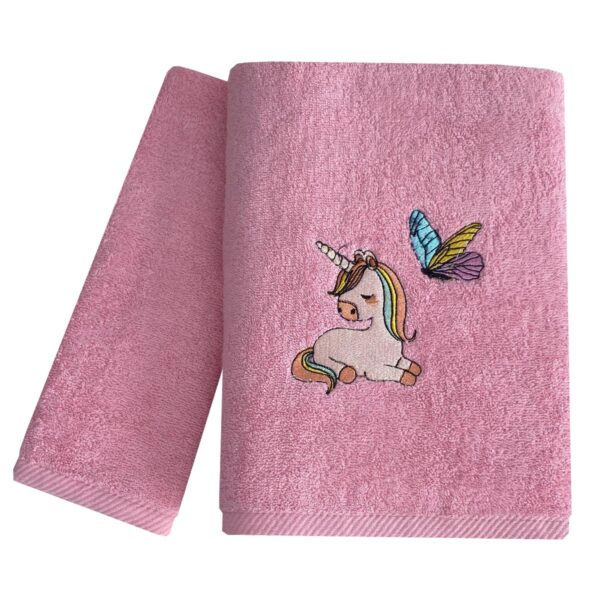 Παιδικές Πετσέτες (σετ 2 τεμ) Fairy Unicorn Astron Italy