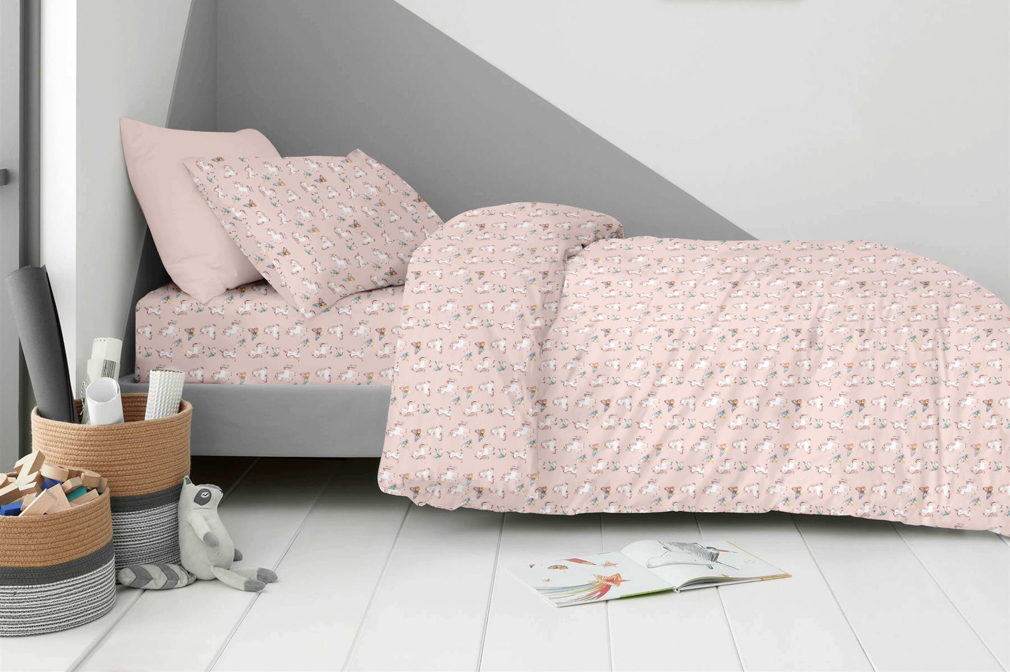 Fairy-Unicorn-scaled Παιδικά Σετ Σεντόνια Μονά 170x260 Fairy Unicorn Astron Italy - Image 1