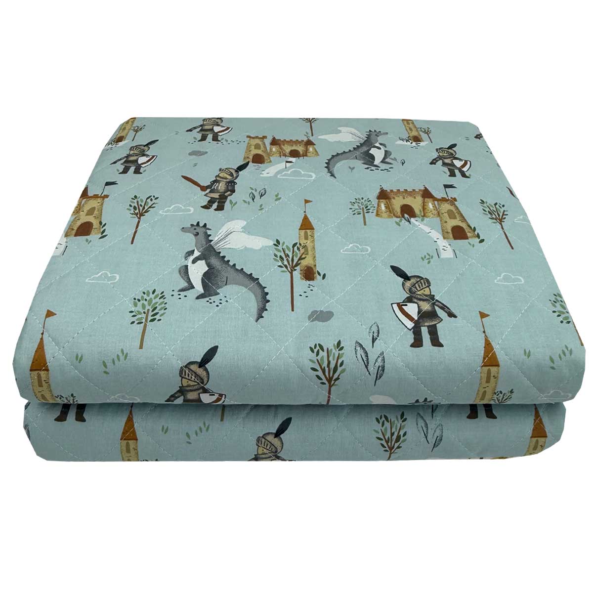 KNIGHT-2 Παιδικό Κουβερλί Μονό 160x250 Knight & Dragon Astron Italy - Image 1