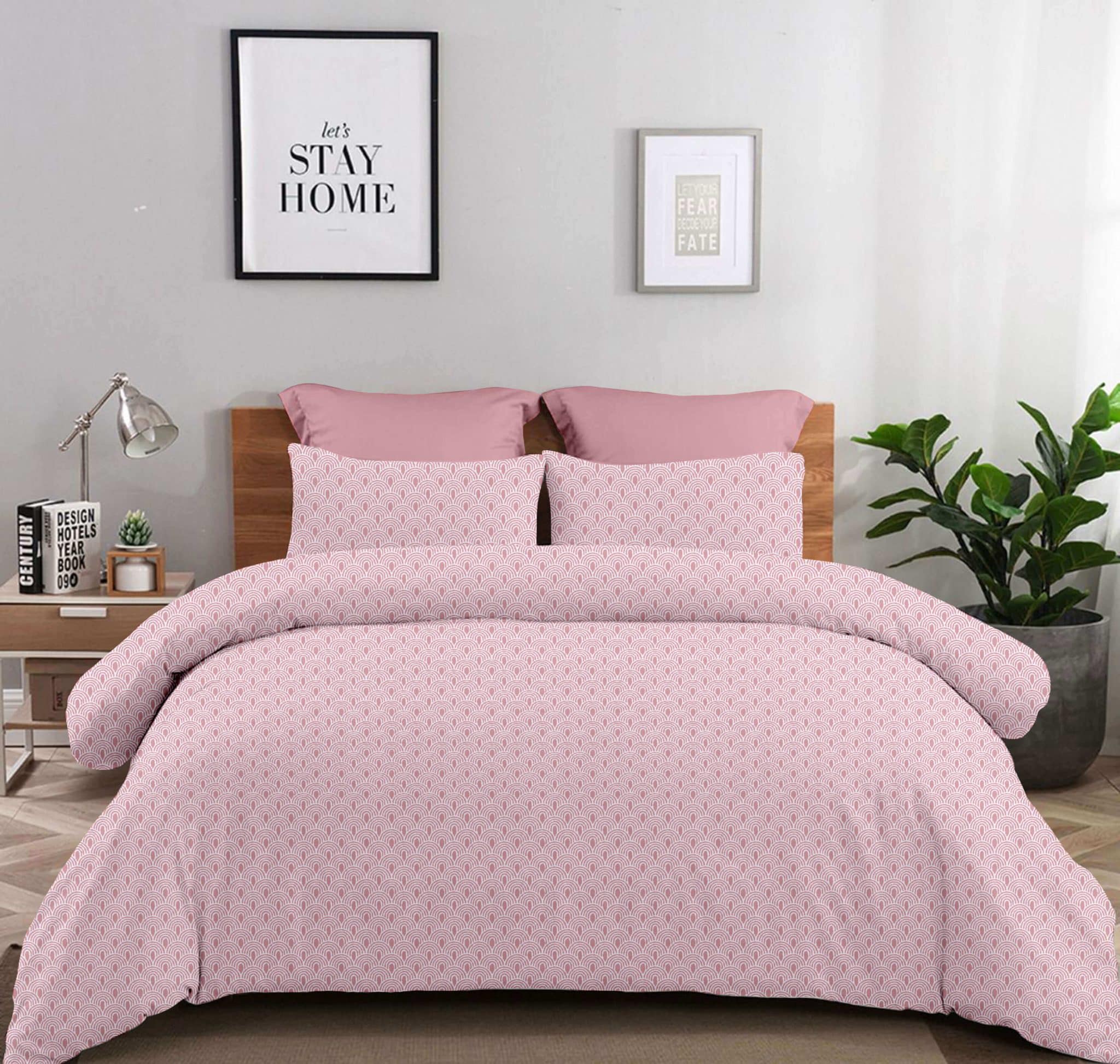 RAFFAEL-ZEPHYR-scaled Σετ Σεντόνια 2Χ(2,45Χ2,60) + 2Χ(52Χ72) Rafaella Dusty Rose Astron Italy - Image 1