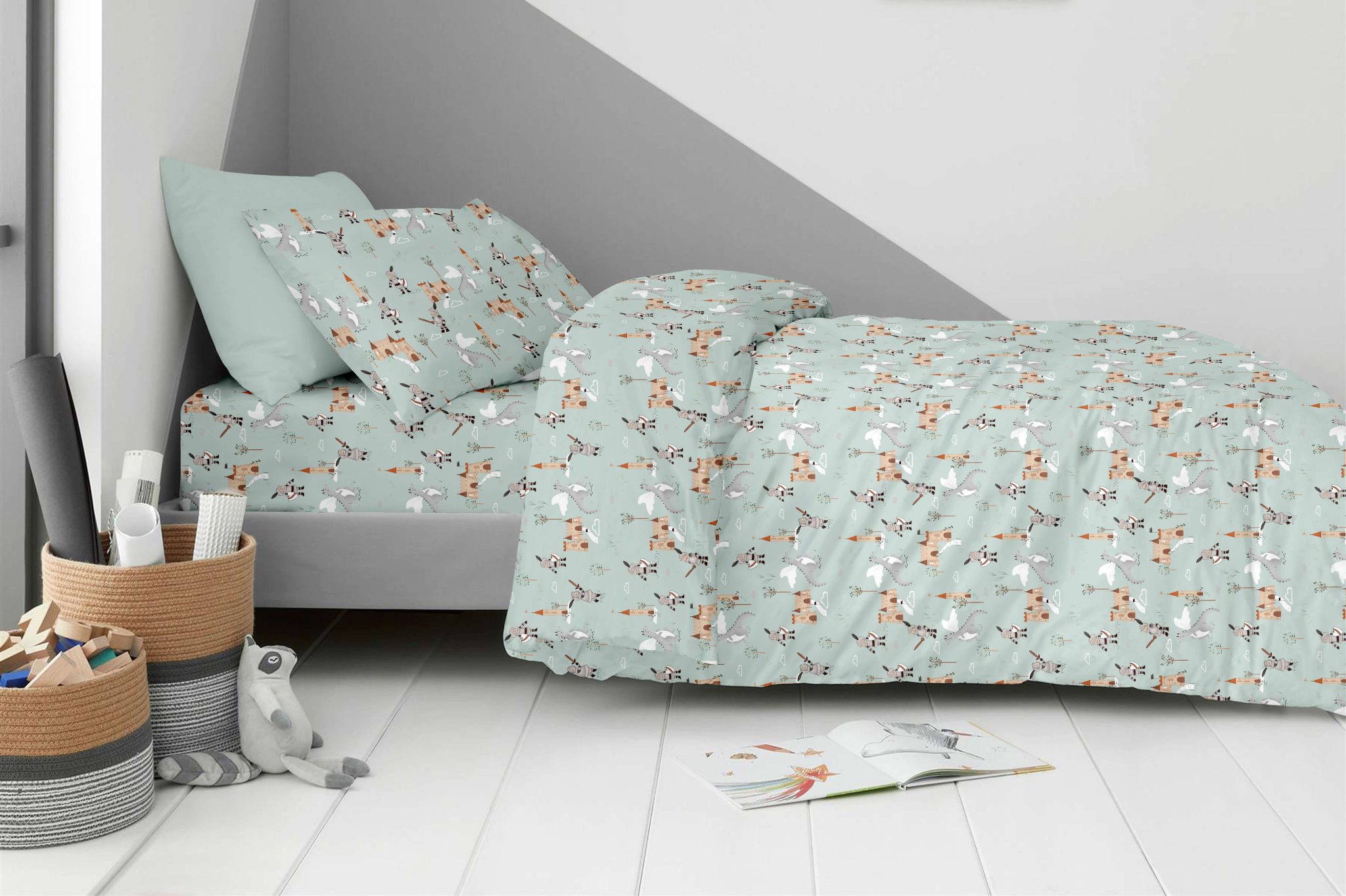 knight-And-Dragon-scaled Παιδικά Σετ Σεντόνια Μονά 170x260 Knight & Dragon Astron Italy - Image 1