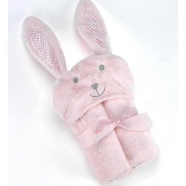 Κουβέρτα Pompon Rabbit 75Χ95cm Ροζ MORA