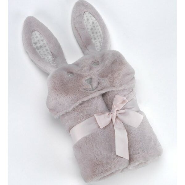 Κουβέρτα Pompon Rabbit 75Χ95cm Σάπιο Μήλο MORA