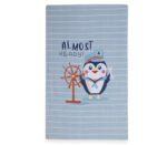 Παιδική Πετσέτα Θαλάσσης 70×120 Nef Nef  Penguin L.Blue - Image 2
