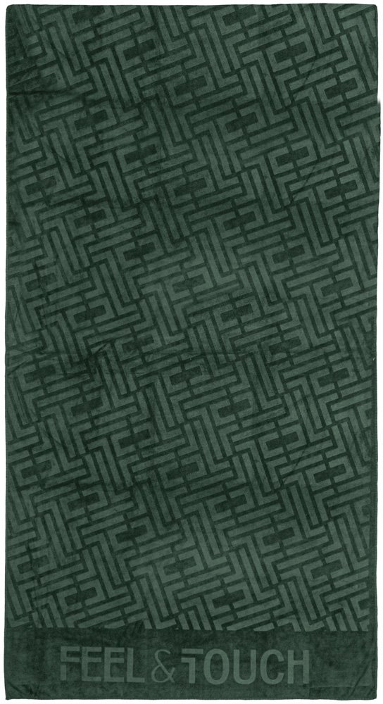 1830086125002 Πετσέτα Θαλάσσης 90×170 Feel And Touch Icon Verde - Image 1