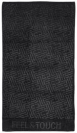Πετσέτα Θαλάσσης 90×170 Feel And Touch Icon Black