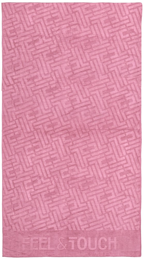 1830086125007 Πετσέτα Θαλάσσης 90×170 Feel And Touch Icon Wild Rose - Image 1