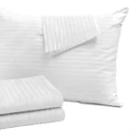 Σετ Σεντόνια King Size 250x280 100% Βαμβακοσατέν 300 κλωστών με Ρίγα 1 εκ Cosmin Luxury - Image 2