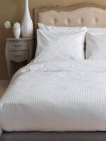 Σετ Σεντόνια King Size 250x280 100% Βαμβακοσατέν 300 κλωστών με Ρίγα 1 εκ Cosmin Luxury