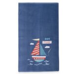 Παιδική Πετσέτα Θαλάσσης 70×120 Nef Nef Bon Voyage Navy Blue