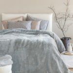 Κουβέρτα Βελουτέ 240x260 DREAM VELOUR/4 ASH Γκρι Palamaiki