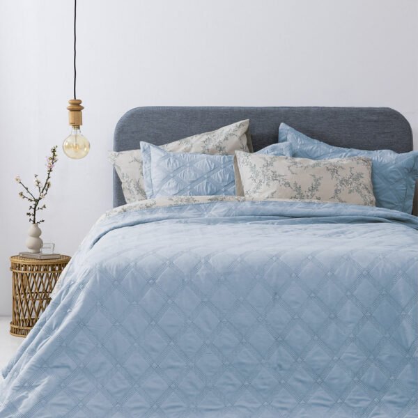 Σετ Κουβερλί King size 260x240 IFIGENEIA DENIM Γαλάζιο Palamaiki