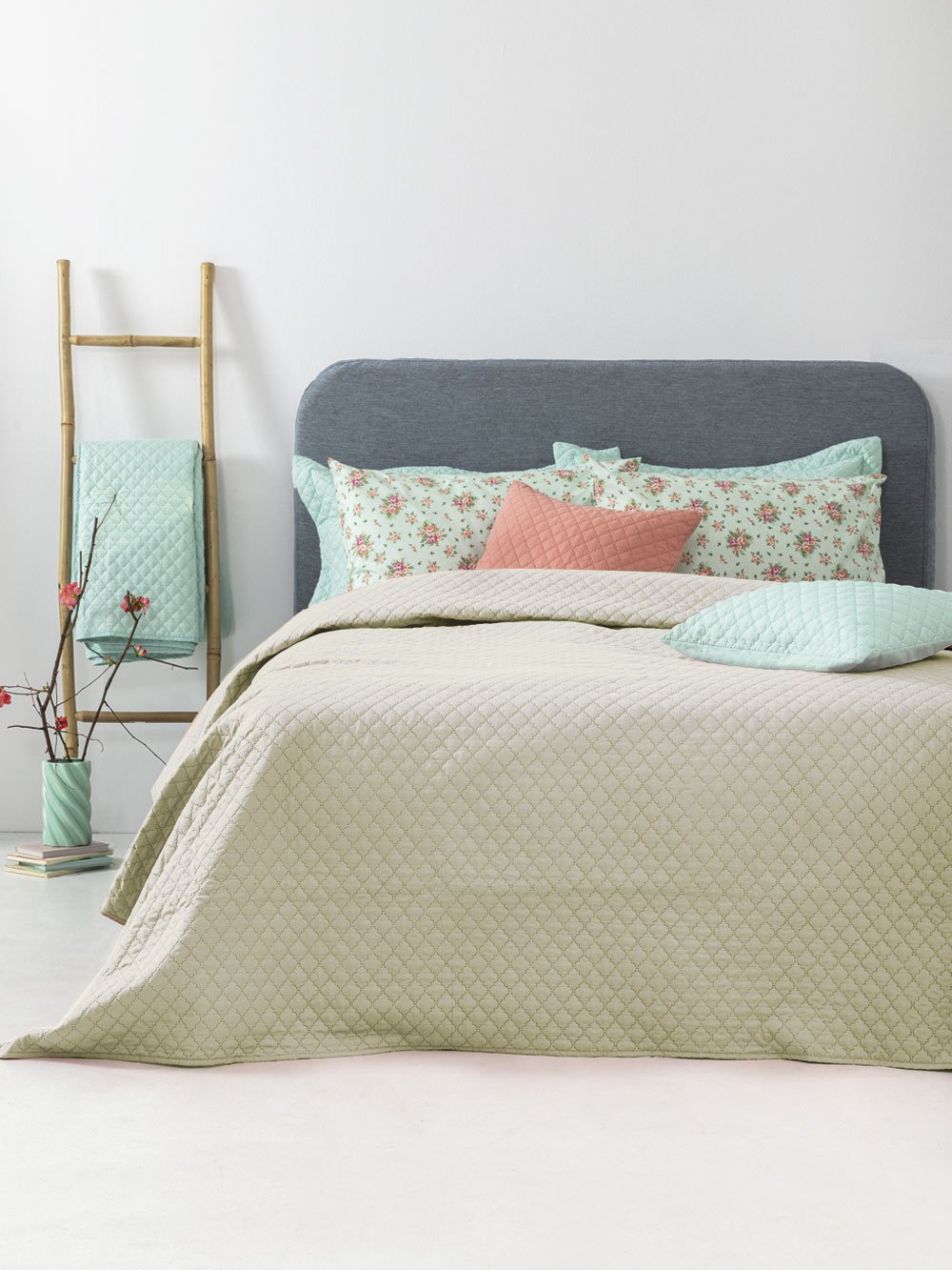 5205857290429_3 Σετ Κουβερλί υπέρδιπλο 220x240 JENN/2 IVORY Μπεζ Palamaiki - Image 1