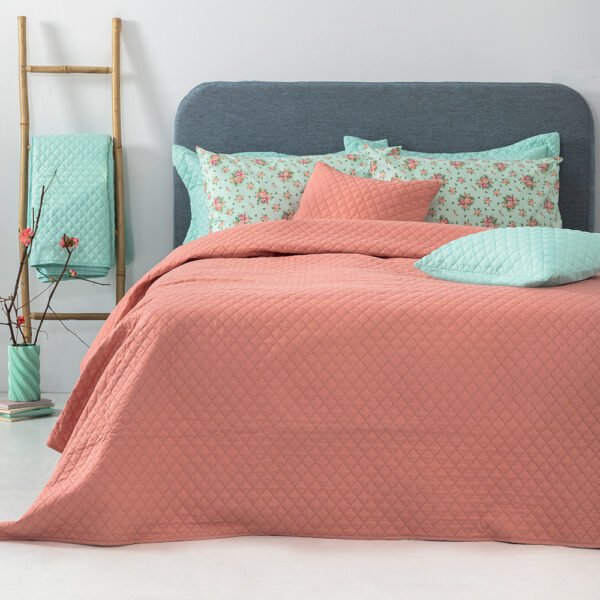 Σετ Κουβερλί υπέρδιπλο 220x240 JENN/2 ROSE Σομόν Palamaiki