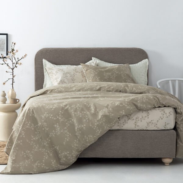 Σετ Μονά Σεντόνια Fashion Life 170x260 FL6270 Χωρίς Λάστιχο Μπεζ Palamaiki