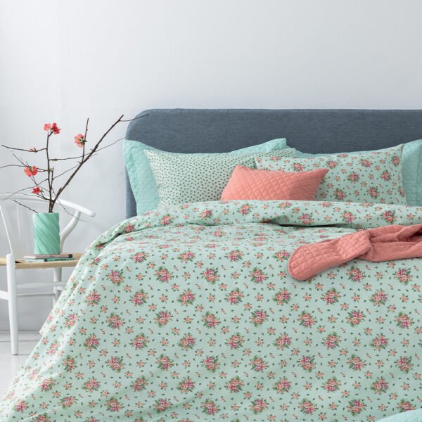 Σετ Μονά Σεντόνια Fashion Life 170x260 FL6273 Με Λάστιχο Πράσινο Palamaiki