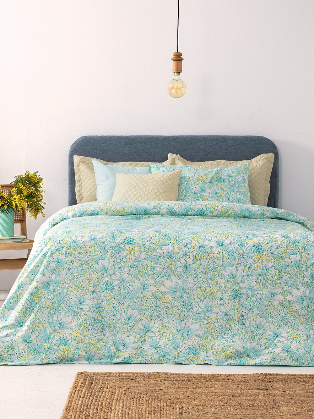 5205857291877_3 Σετ Μονά Σεντόνια Fashion Life 170x260 FL6275 Χωρίς Λάστιχο Γαλάζιο Palamaiki - Image 1