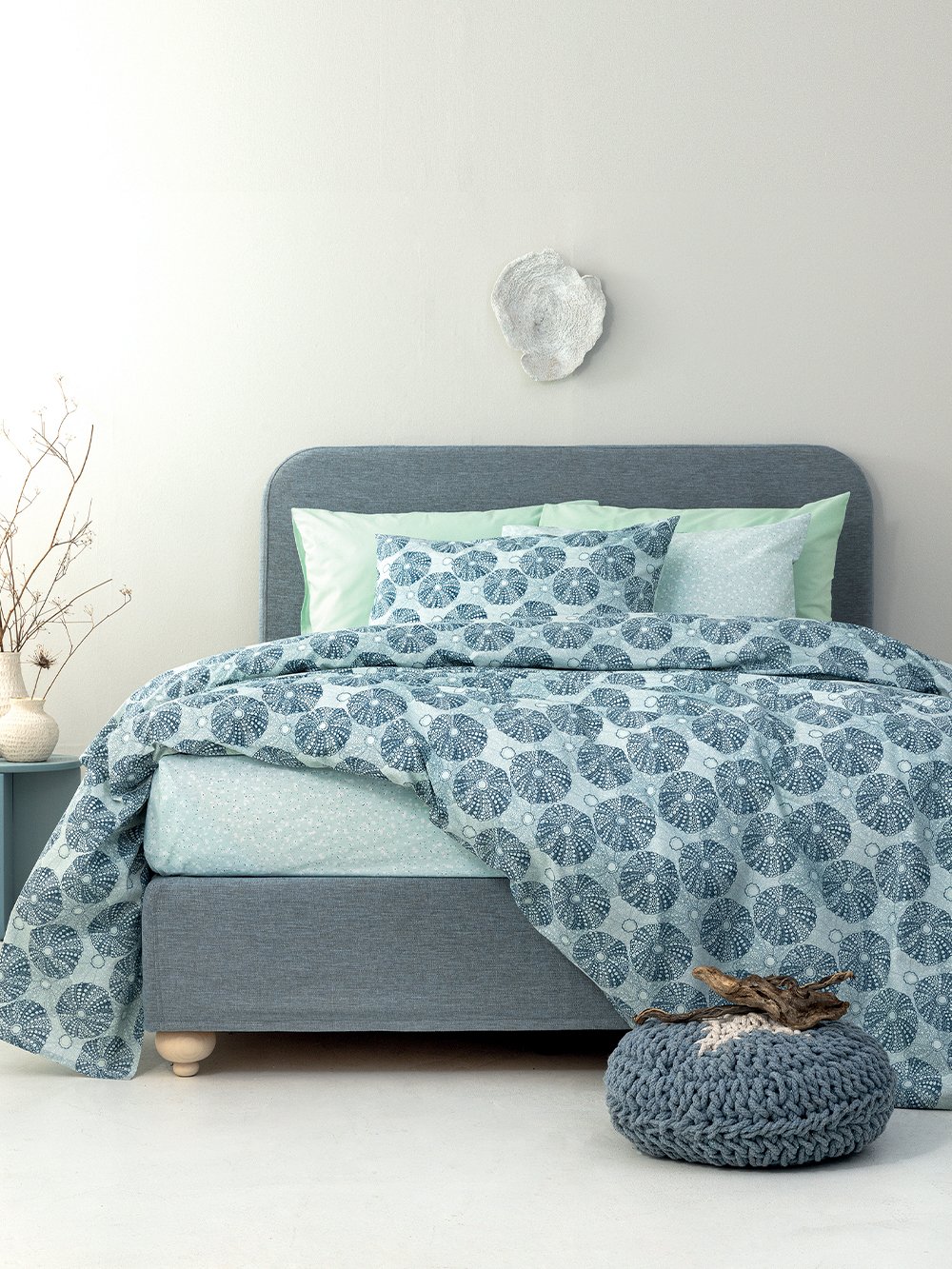 5205857291983_3 Σετ Υπέρδιπλα Σεντόνια Fashion Life 170x200+30 FL6276 Με Λάστιχο Μπλε Palamaiki - Image 1