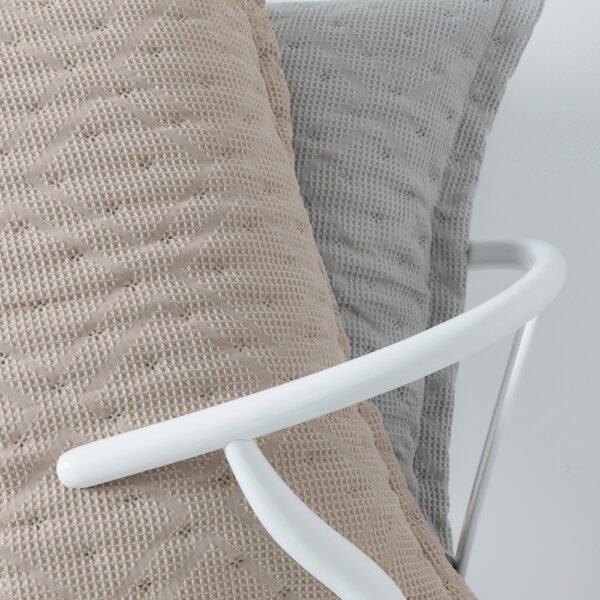 Ζεύγος μαξιλαροθήκες 50x70 Oxford ALISON GREY Γκρι Palamaiki