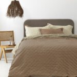 Κουβερλί ημίδιπλο 160x240 TOT MOKA Καφέ Palamaiki