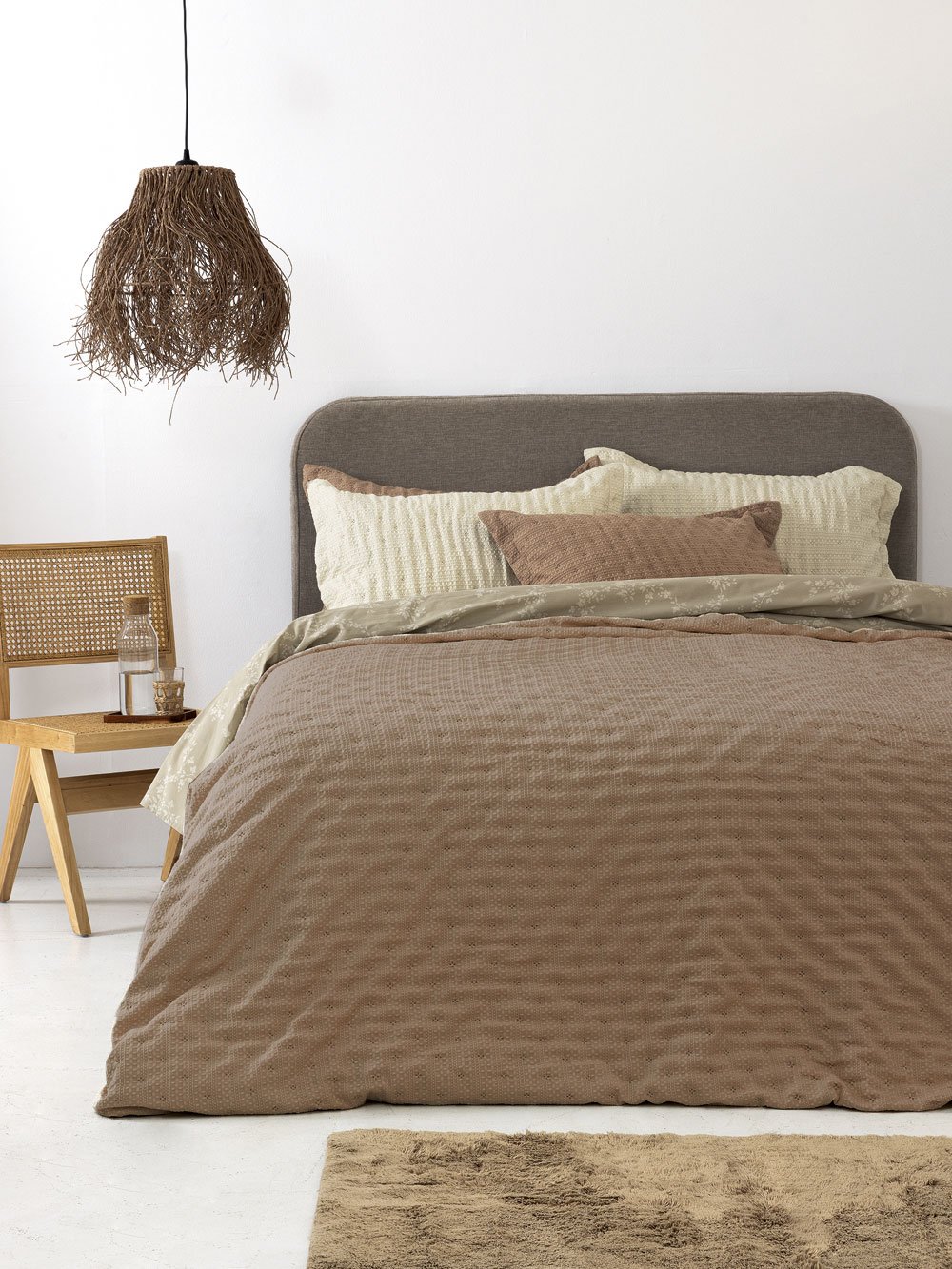 5205857292416_4 Κουβερλί υπέρδιπλο 220x240 TOT MOKA Καφέ Palamaiki - Image 1